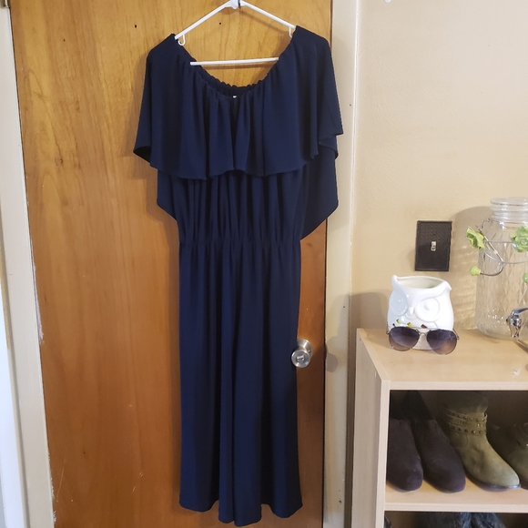 baw shop Pants - Baw shop off shoulder capris jumpsuit